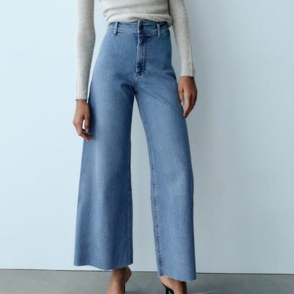 Zara Jeans The Marine Straight | High Rise Straight Jeans - Picture 2 of 8